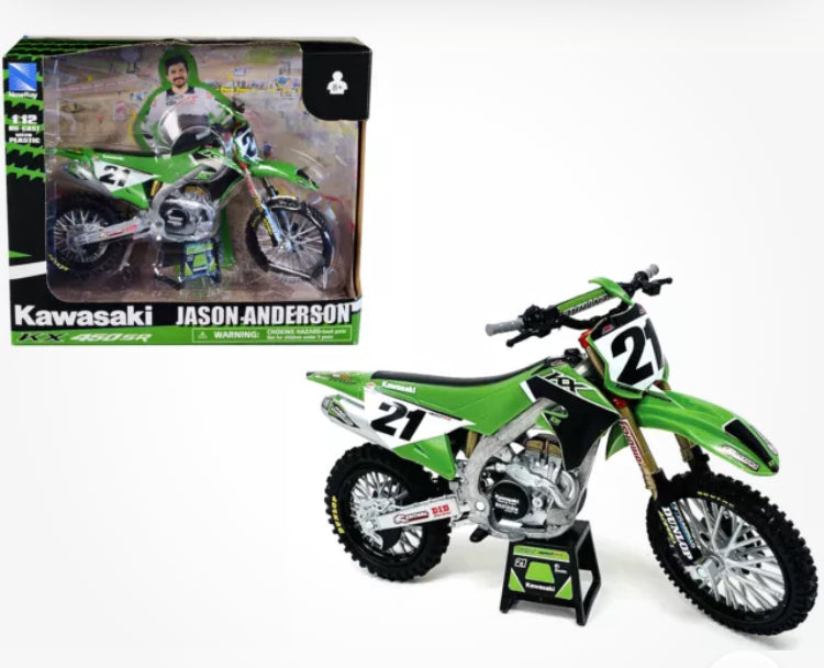 New Ray Kawasaki Jason Anderson die- cast model