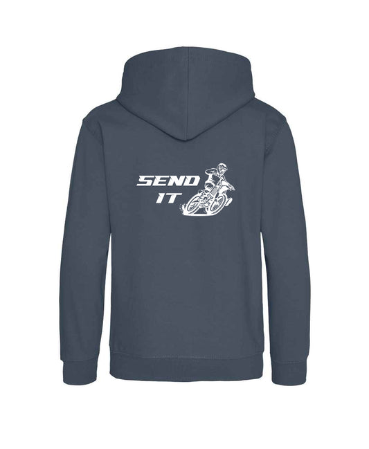 Blue Hoodie, Send it