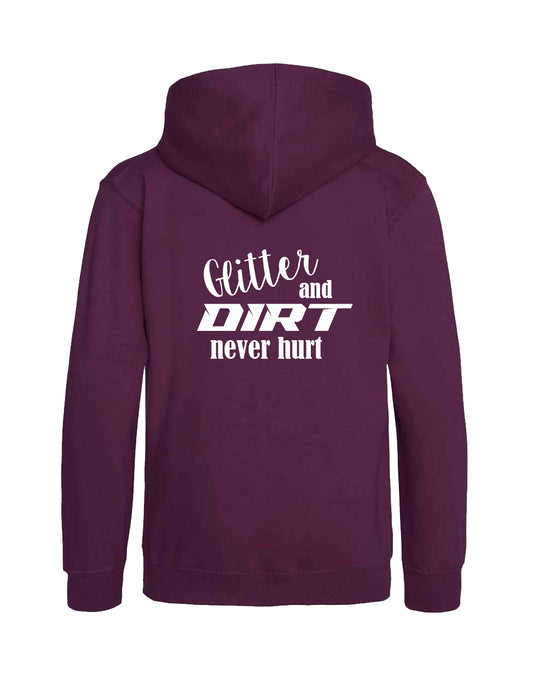 Plum Hoodie - Glitter and dirt never hurt